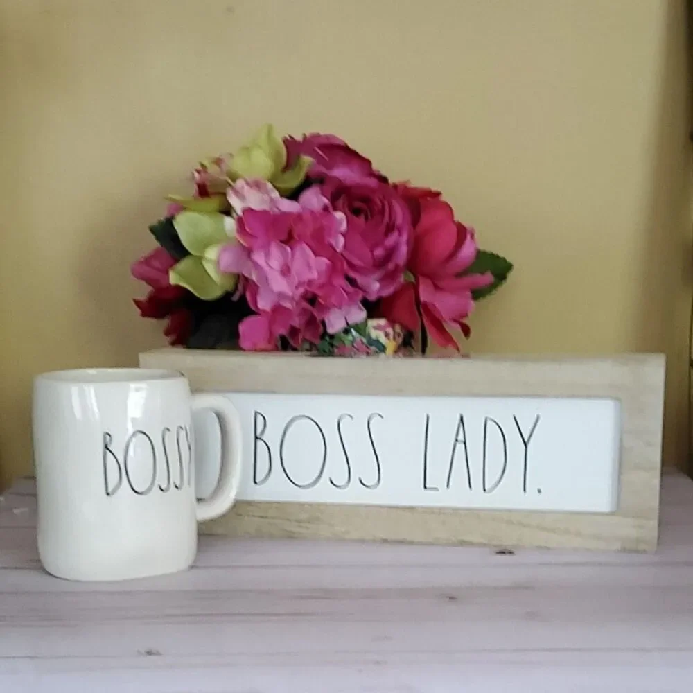 Rae Dunn Bundle Boss Lady Plaque & Bossy Mug